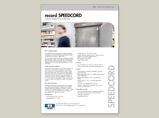 record SPEEDCORD – Factsheet