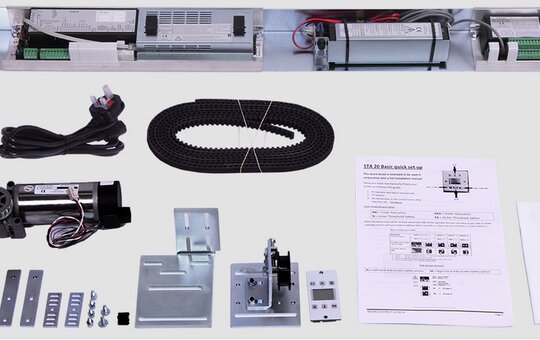 record STA 20 skydedørs automatik - Kit til montage
